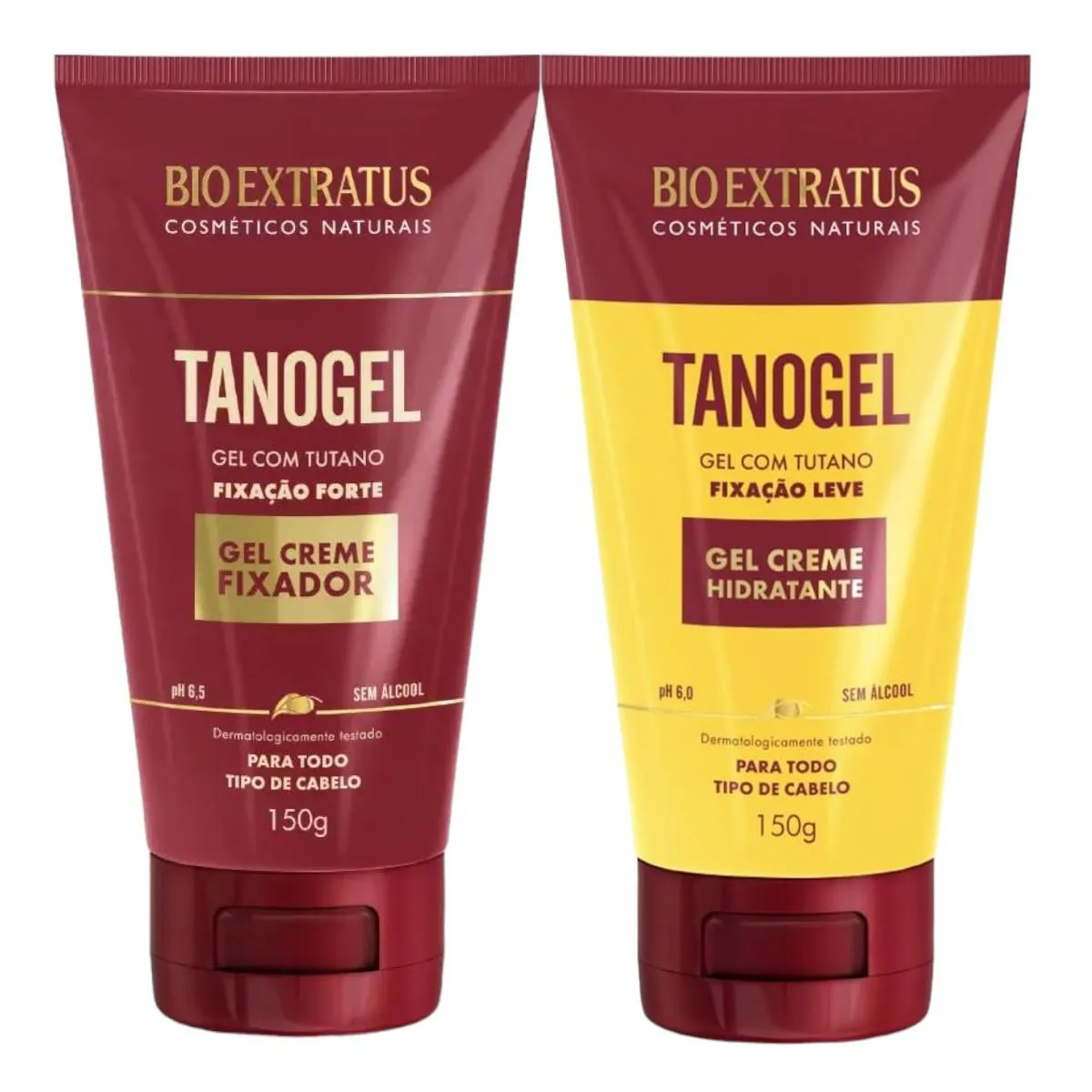 Kit Tutano Fixação Capilar 1 Tanogel Hidratante 1 Tanogel Fix Forte 150G