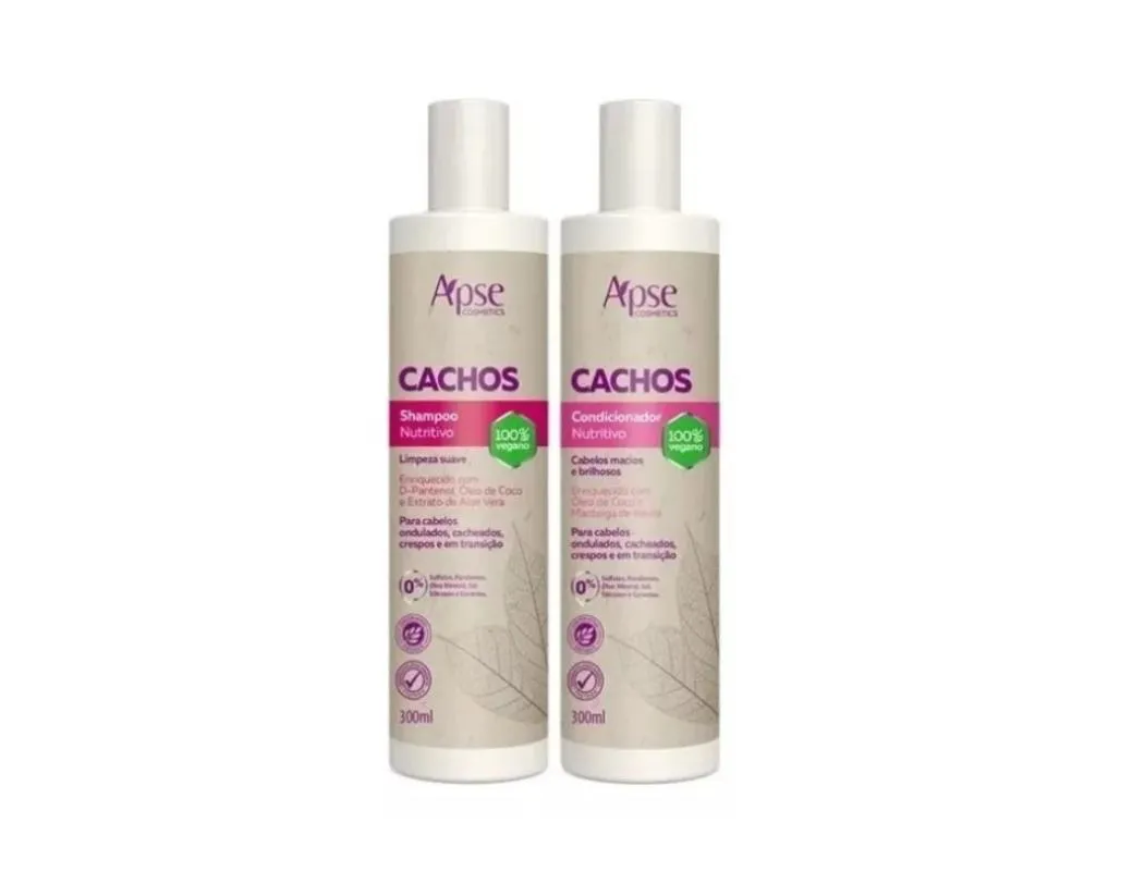Kit Shampoo e Condicionador Nutritivo Cachos - Apse