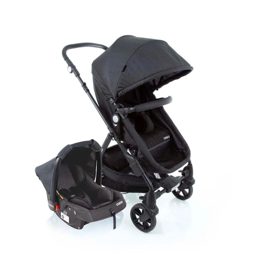Travel System Poppy Duo Cosco - Preto Mescla