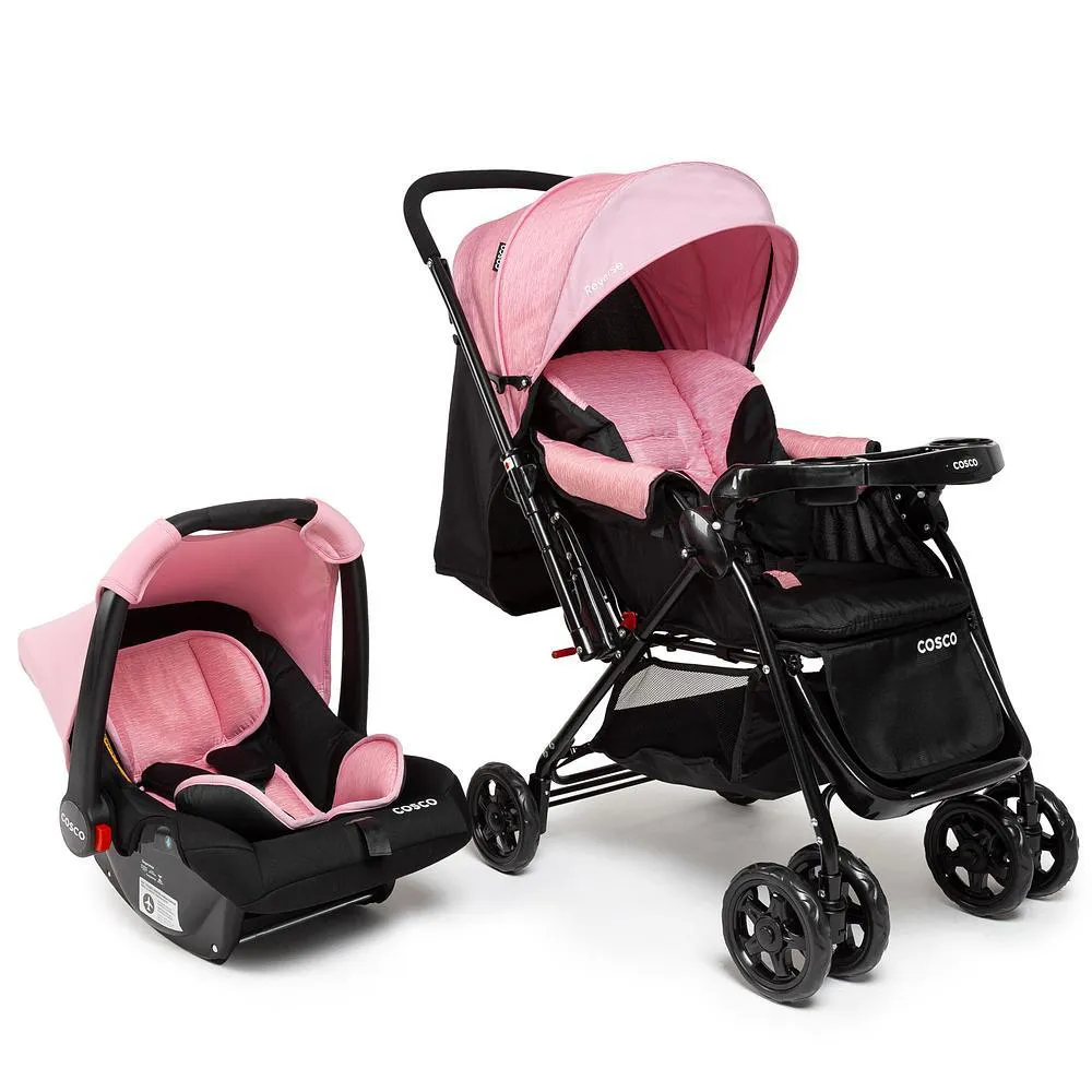 Travel System Reverse Cosco Rosa Rajado