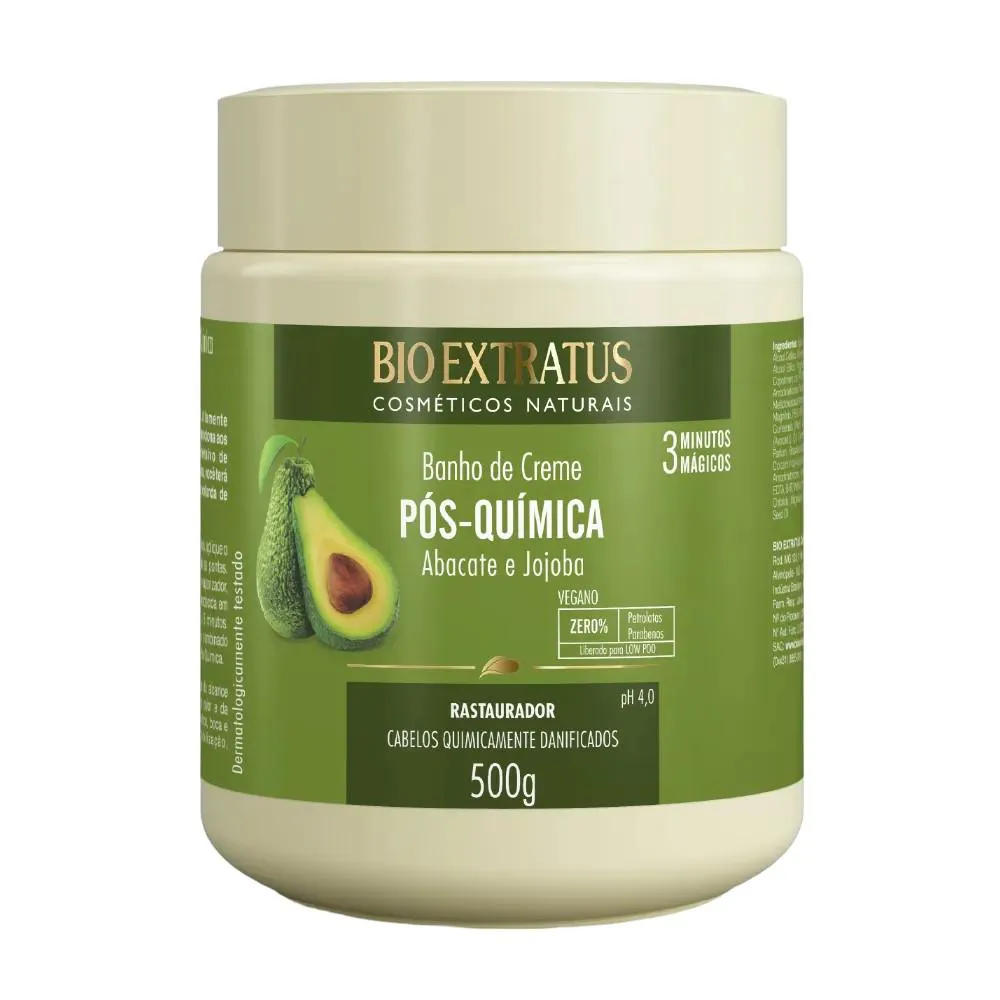 Banho de Creme Tratamento Restaurador Pós Quimica 500 Ml Bio Extratus