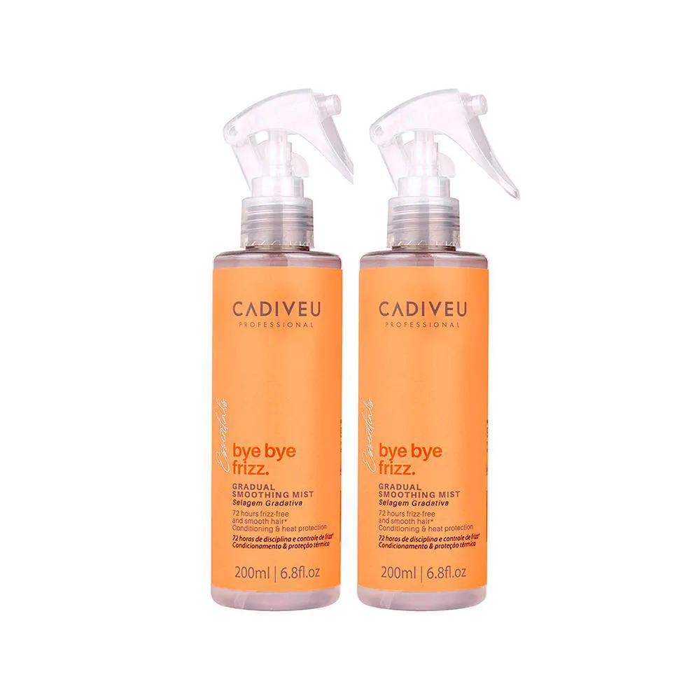 Kit Cadiveu Essentials Bye Bye Frizz - Leave-in Selagem Gradativa 200 Ml - 2 unidades