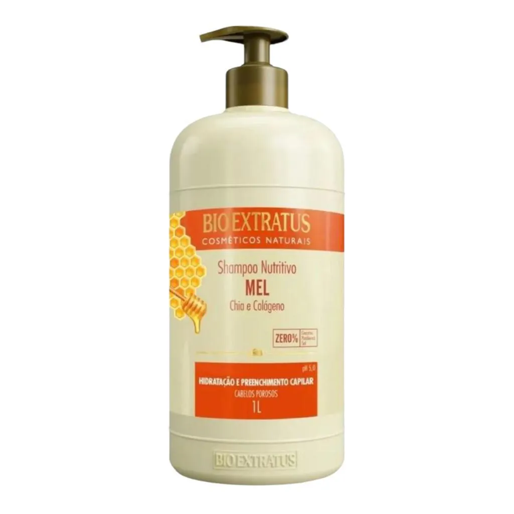 Shampoo Mel Nutritivo 1 L Bio Extratus