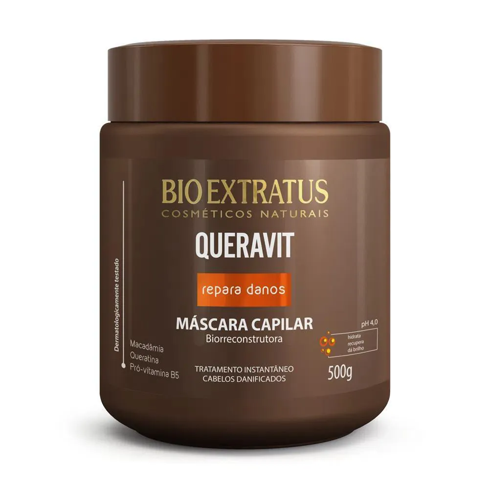 Mascara Capilar Bio Reconstrutora Queravit 500 G Bio Extratus