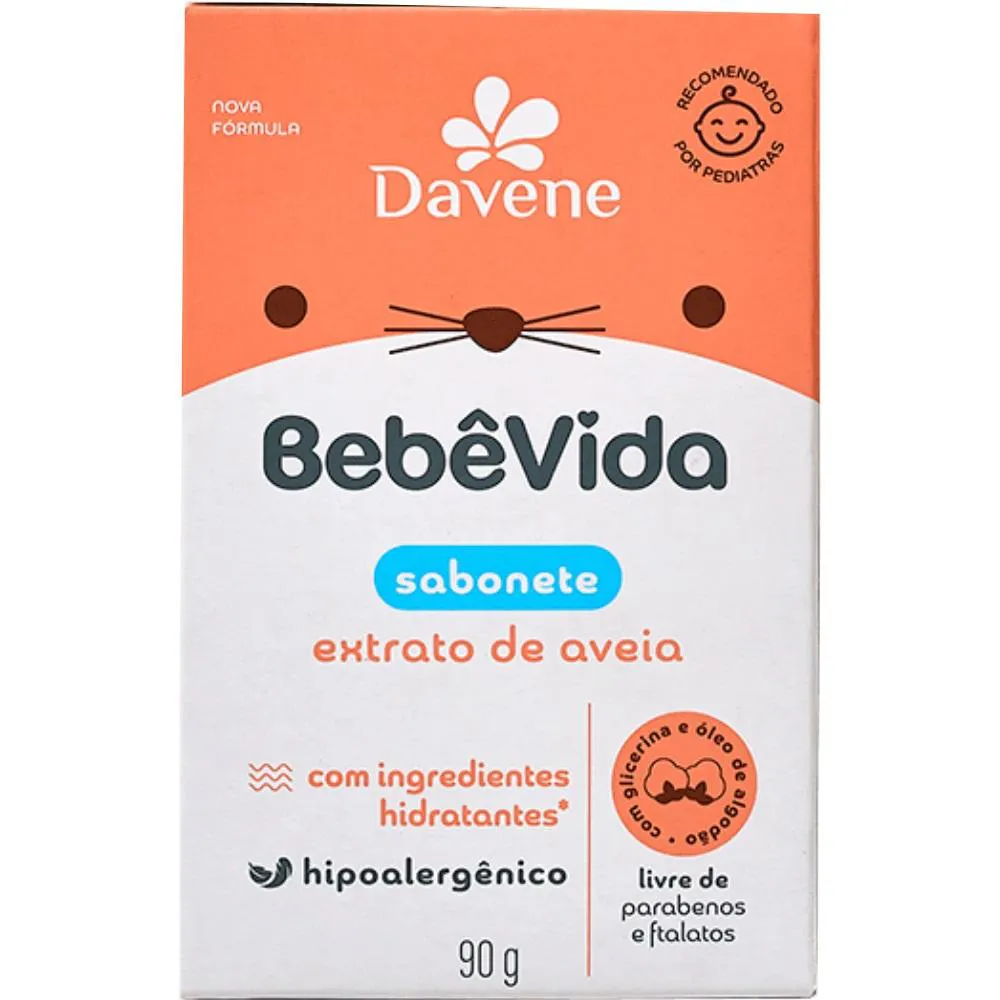 Bebe Vida Sabonete Vegetal Dermoprotetor 90g Davene