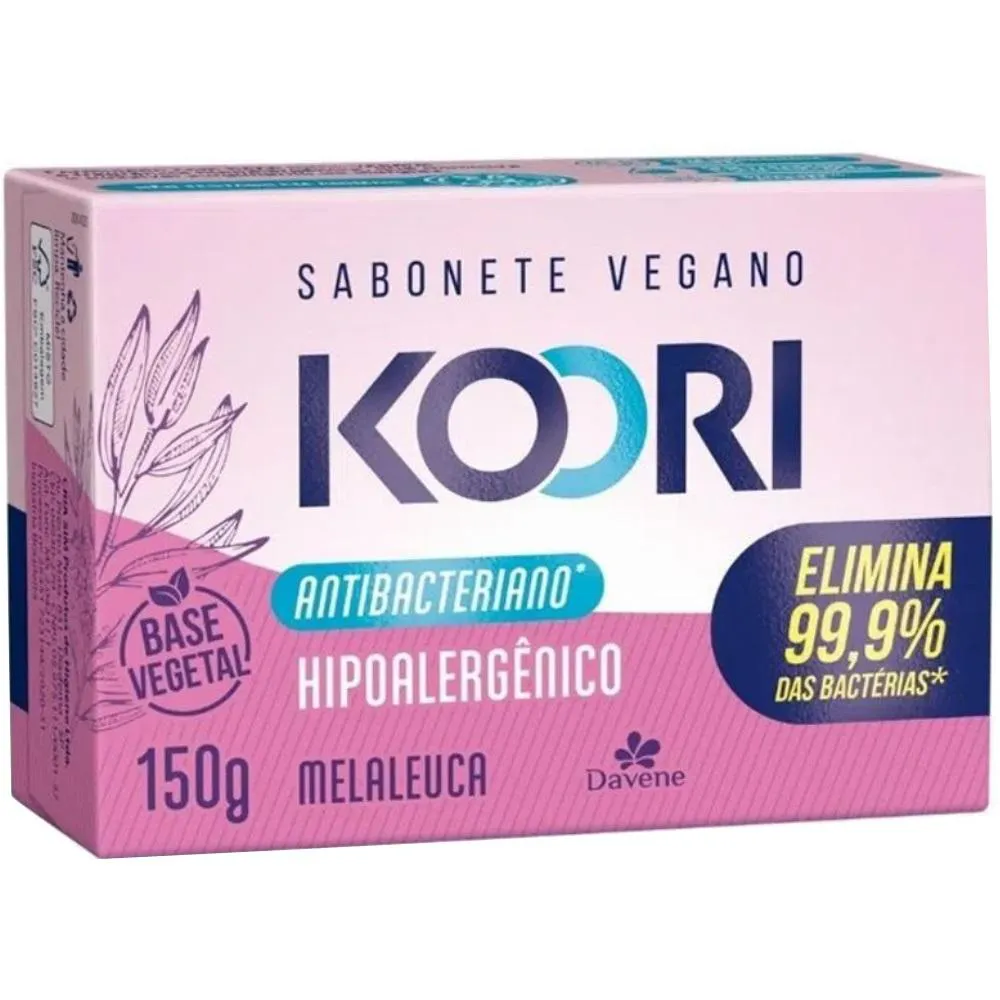 Sabonete Vegetal Koori Antibac Hipoalergenico 150g Davene