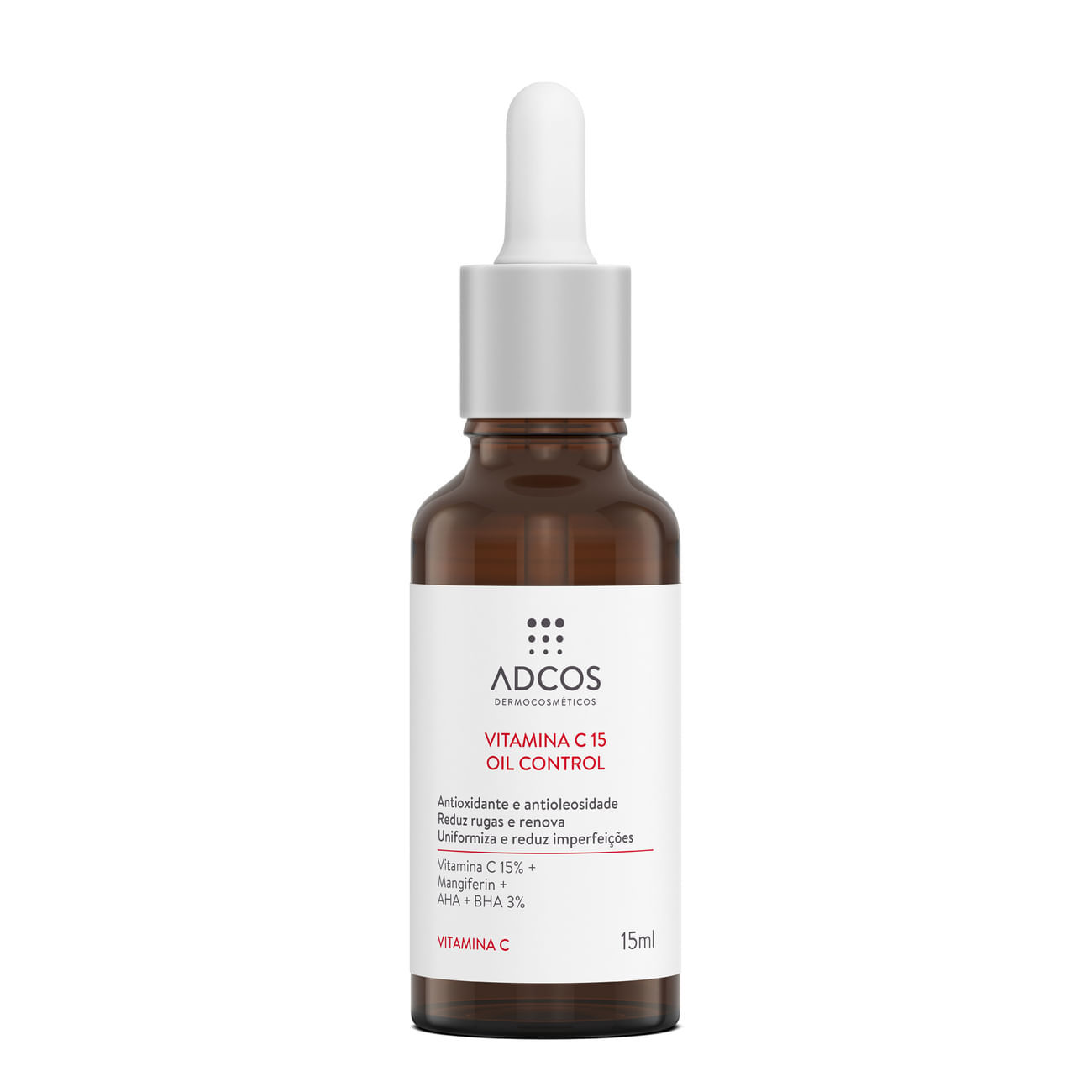 Sérum Adcos Vitamina C 15 Oil Control Antioxidante 15ml