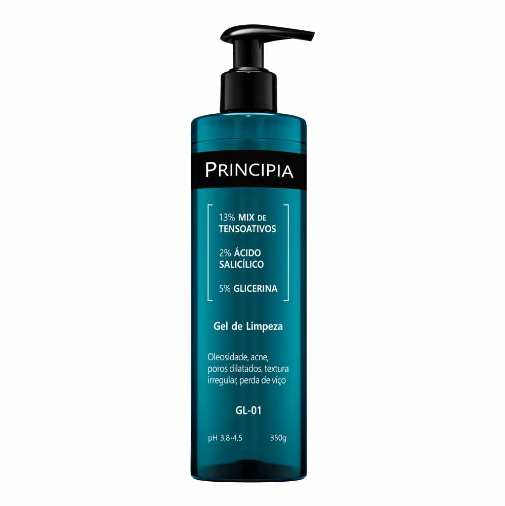 Gel de Limpeza Facial Principia GL-01 com Ácido Salicílico 2% e Glicerina 5% 350ml