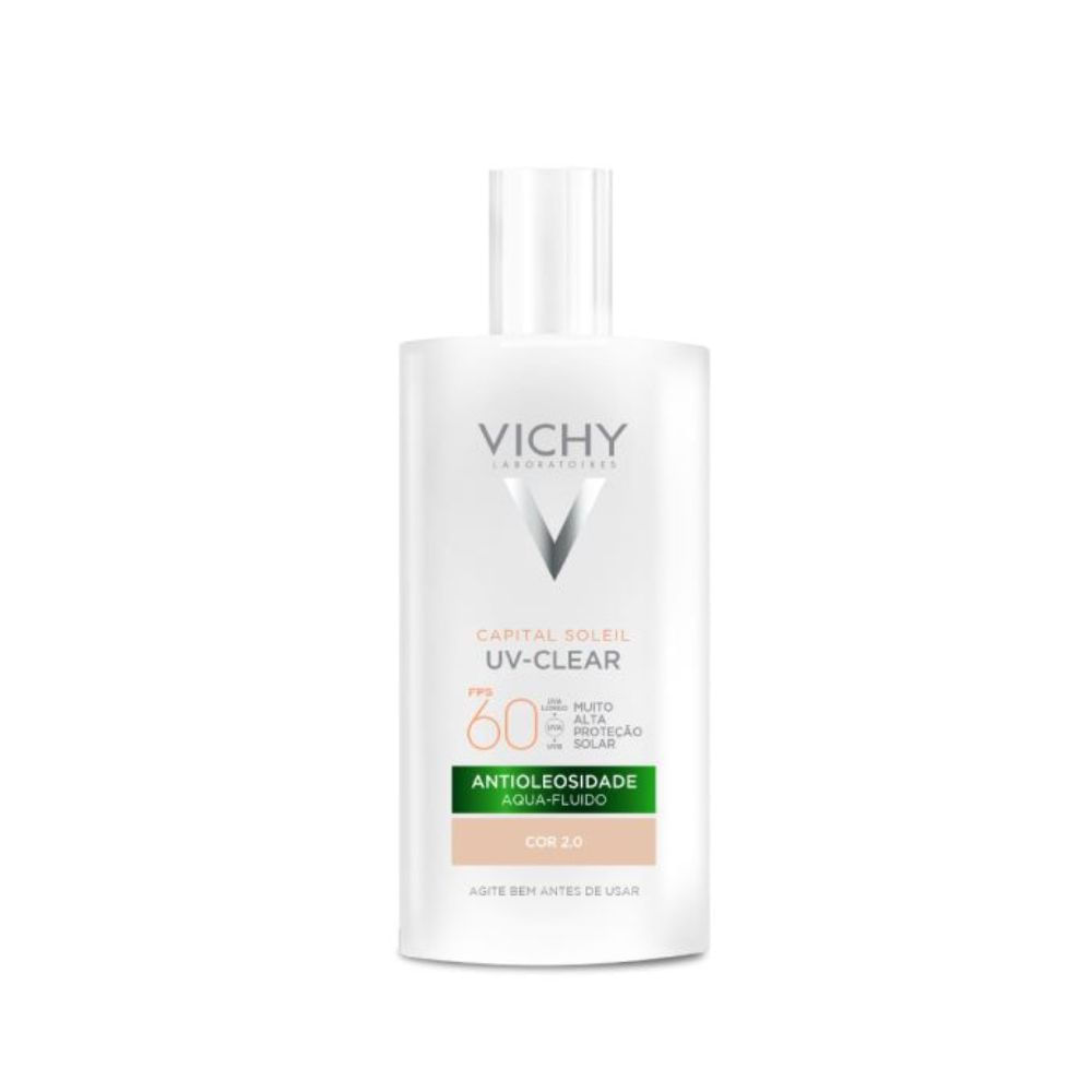 Protetor Solar Facial Vichy Capital Soleil UV-Clear FPS60 Antioleosidade Cor 2.0 40g