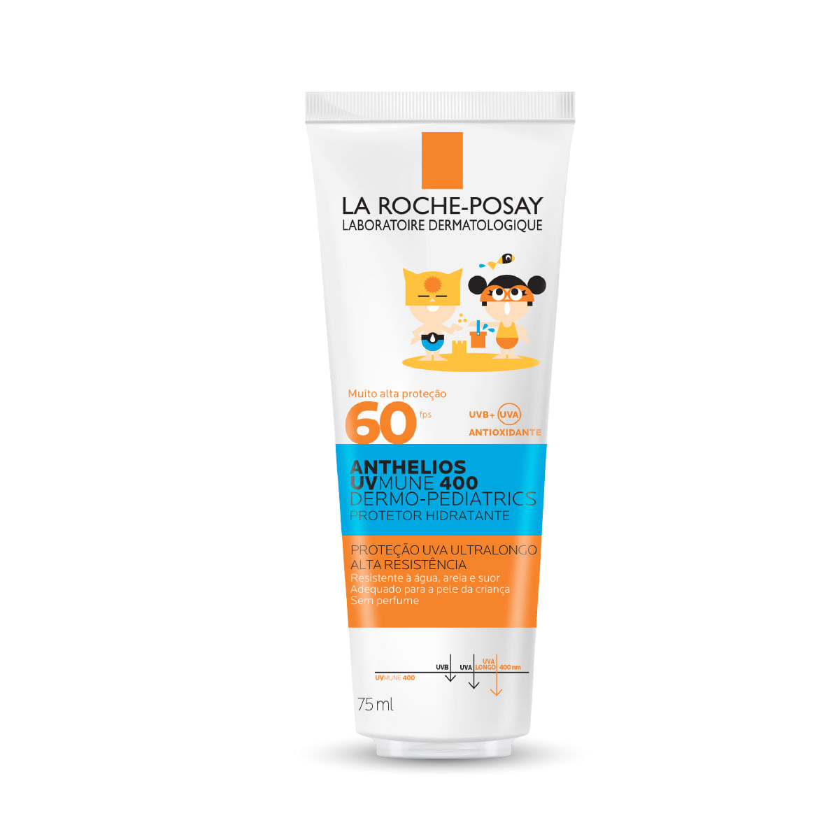Protetor Solar La Roche-Posay Anthelios UVmune 400 FPS60 Dermo-Pediatrics 75ml