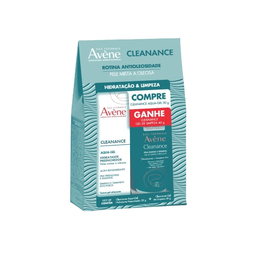 Kit Hidratante Facial Cleanance Avène 70g 1 Unidade + Gel de Limpeza Facial Cleanance Avène 40g 1 Unidade
