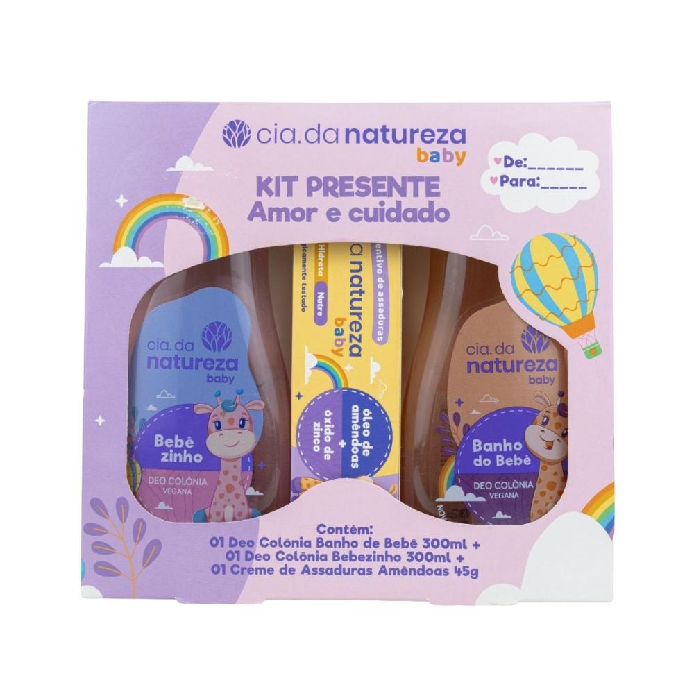 Cia da Natureza - Kit Presente Baby Amor e Cuidado - Kit Infantil
