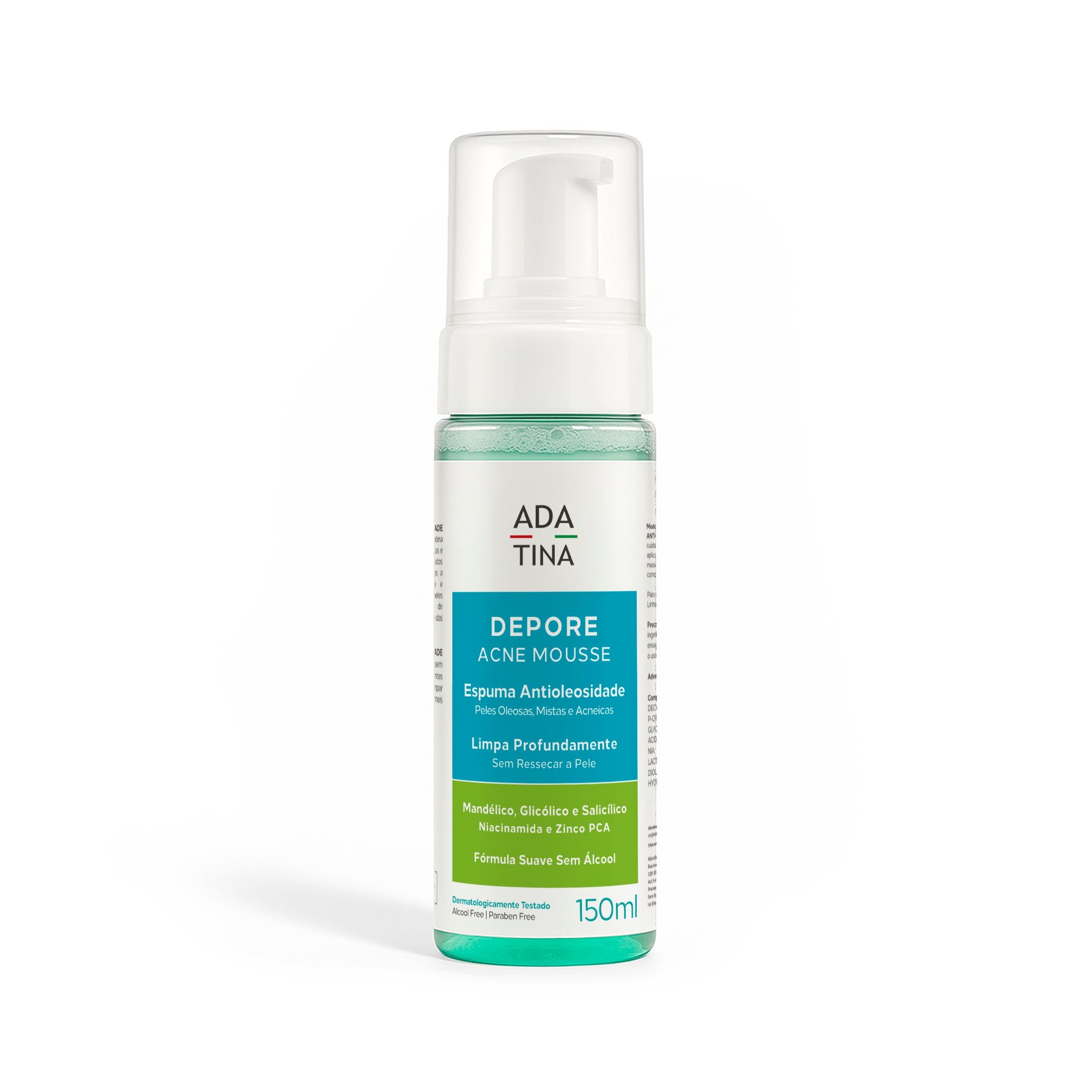 Espuma de Limpeza Facial Ada Tina Depore Acne Mousse 150ml