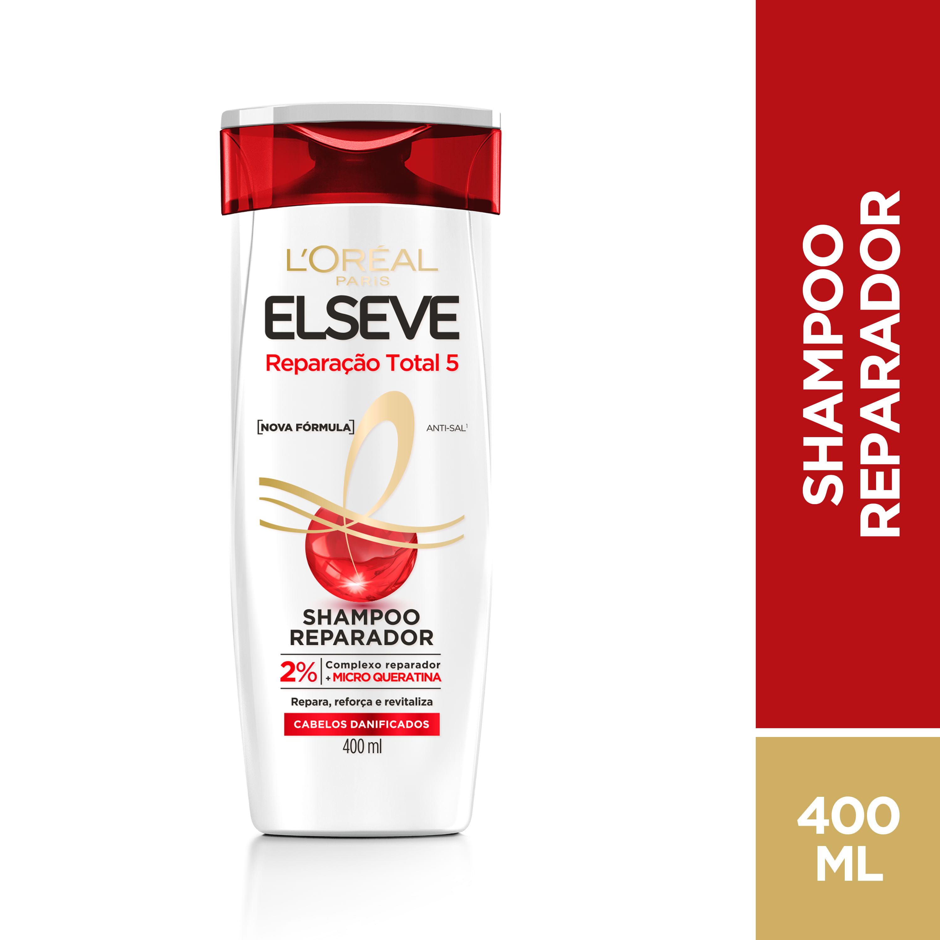 Shampoo Elseve Reparação Total 5 Reparador 400ml