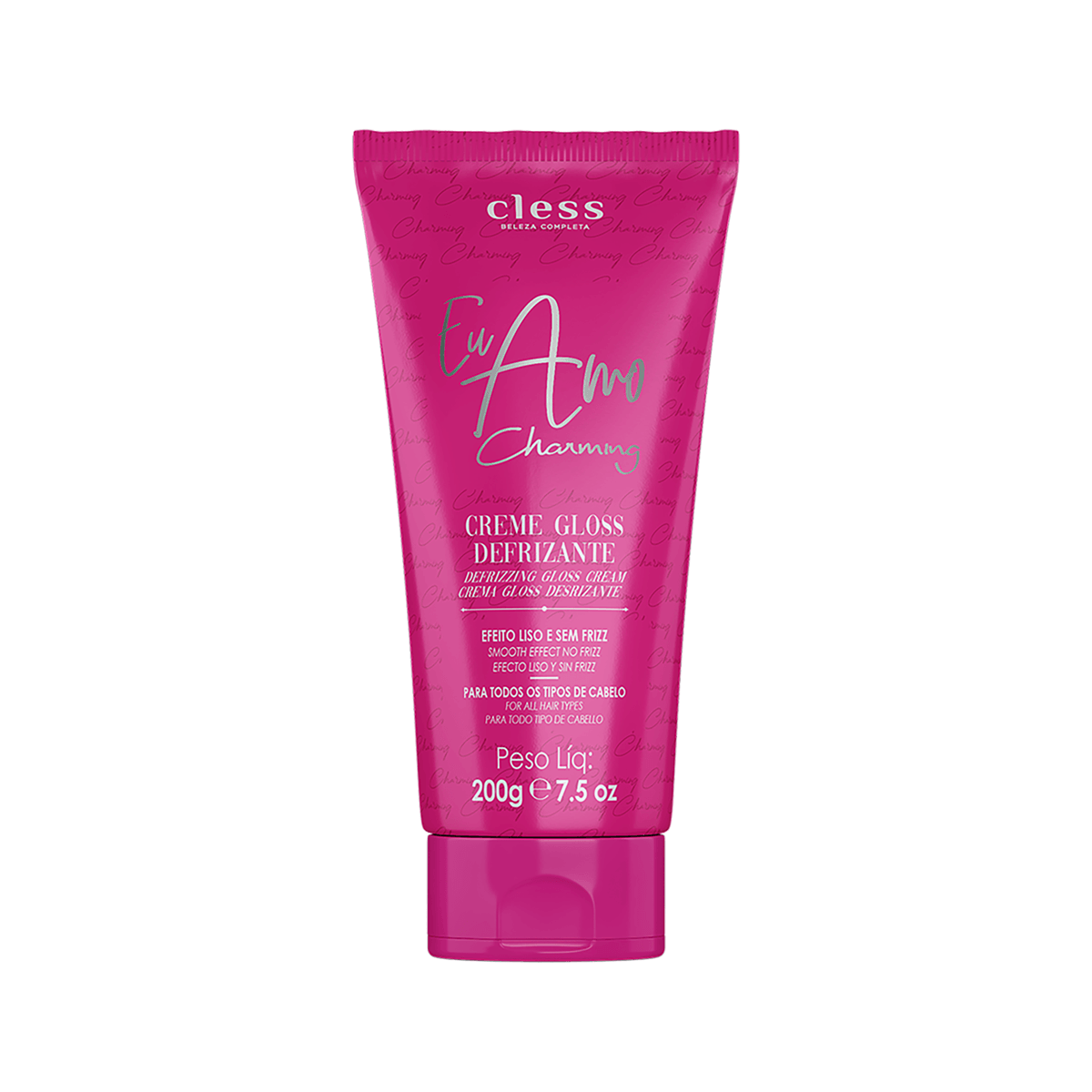 Creme Finalizador Charming Gross Eu Amo Defrizante e Proteção Térmica 200g