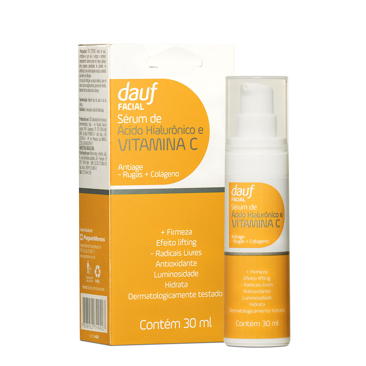Sérum Dauf De Ácido Hialurônico E Vitamina C Anti-Age 30ml