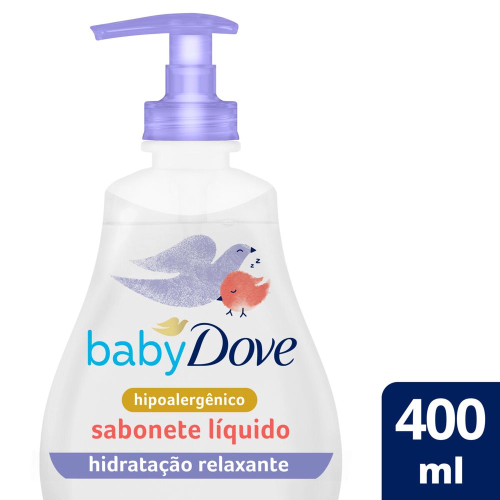 Sabonete Líquido Infantil Baby Dove Hidratação Relaxante Hora de Dormir 400ml