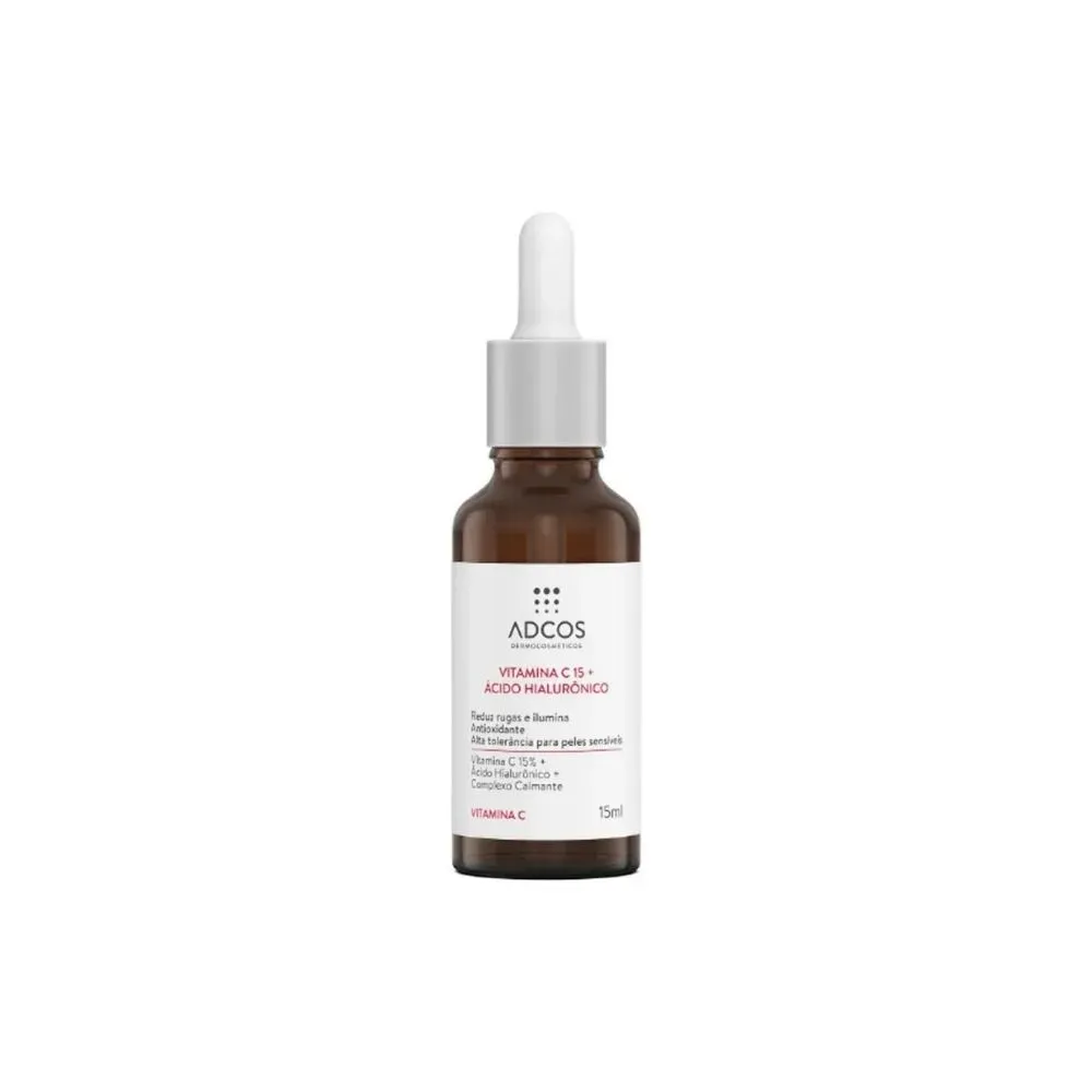 Sérum Adcos Anti Idade com Vitamina C 15 e Ácido Hialurônico 15ml