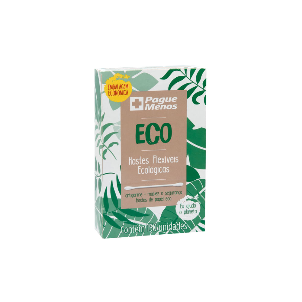 Hastes Flexíveis Eco Papel Com 150 Unidades