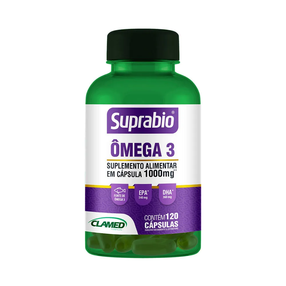 Suplemento Alimentar Suprabio Ômega 3 120 Cápsulas
