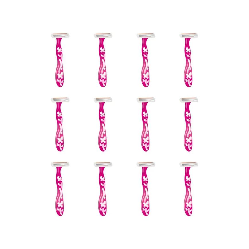 Aparelho de Barbear Bic Soleil Rosa-Kit C/12un