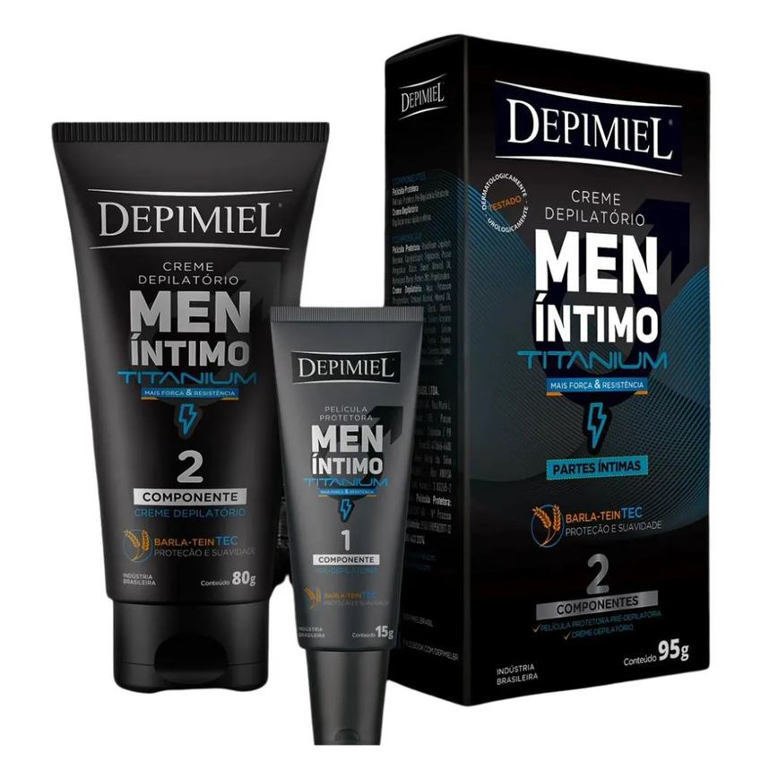 Kit 2 Cremes Depilatório Men Masculino Íntimo Homem Depimiel