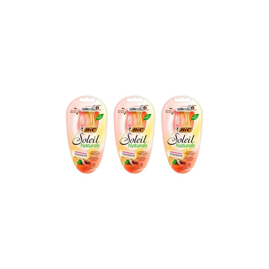 Aparelho de Barbear Bic Soleil Naturals VD/AM C/2- 3un