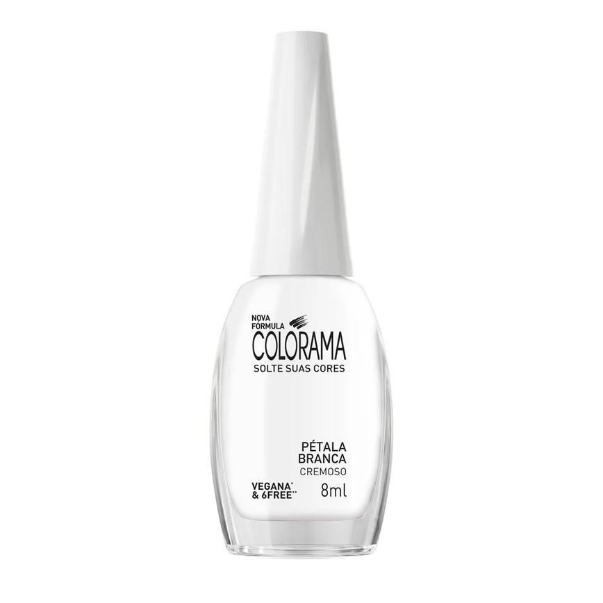 Esmalte Cremoso Colorama Solte Suas Cores 8ml - Pétala Branca