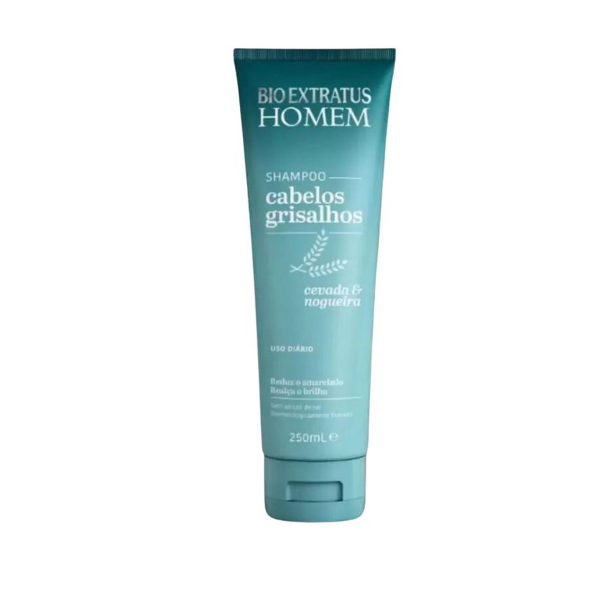 Shampoo Cabelos Grisalhos Homem 250ml - Bio Extratus