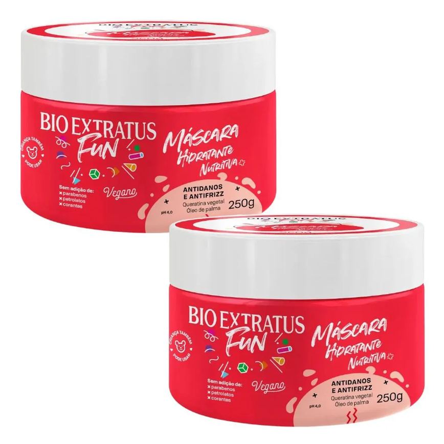 Kit 2 Mascara Tratamento Fun Hidratantes 250 G Bio Extratus