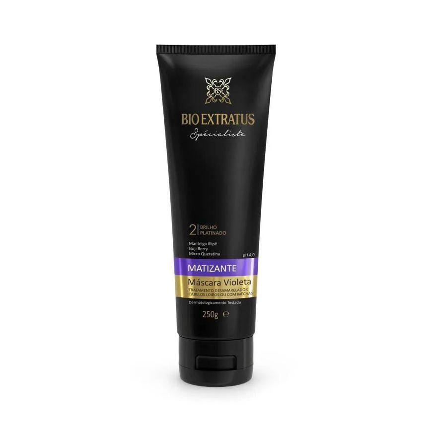 Mascara Brilho Platinado Violeta Matizante 250G Bio Extratus