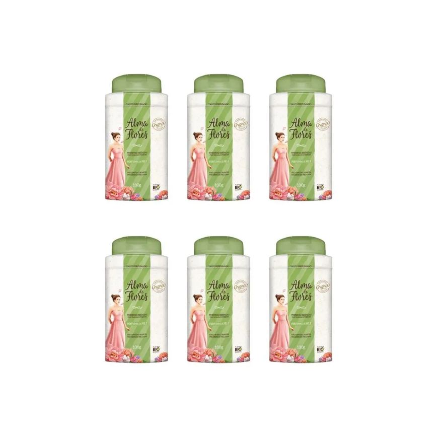 Talco Alma de Flores 100g Finiss Essencias Classico - Kit C6un