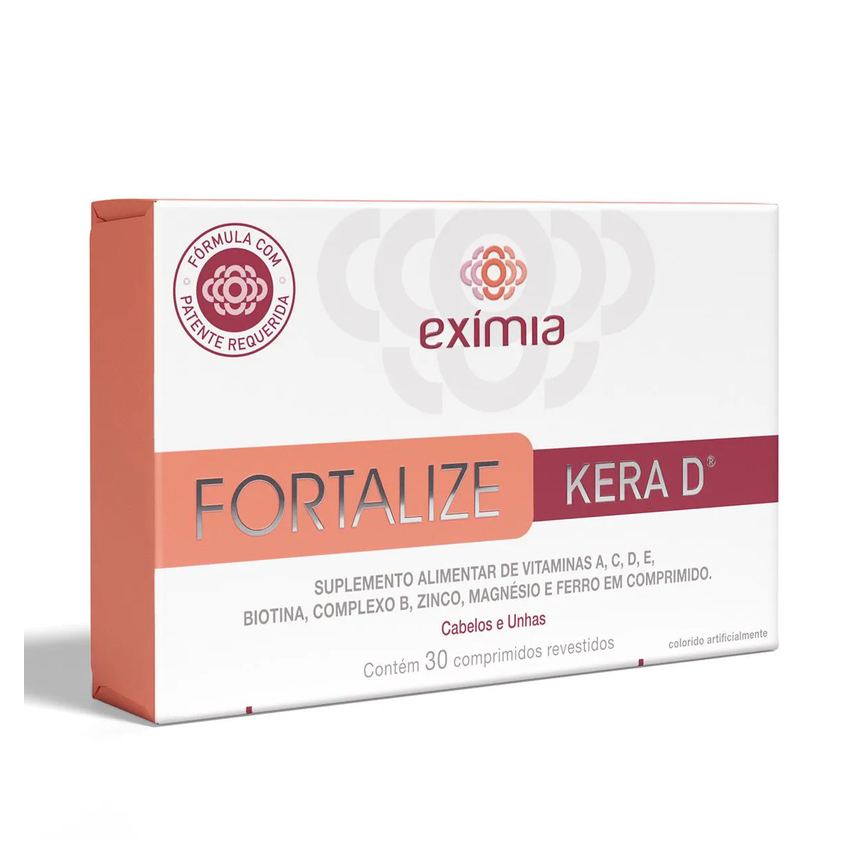 Suplemento Vitamínico Exímia Fortalize Kera D - 30 Comprimidos
