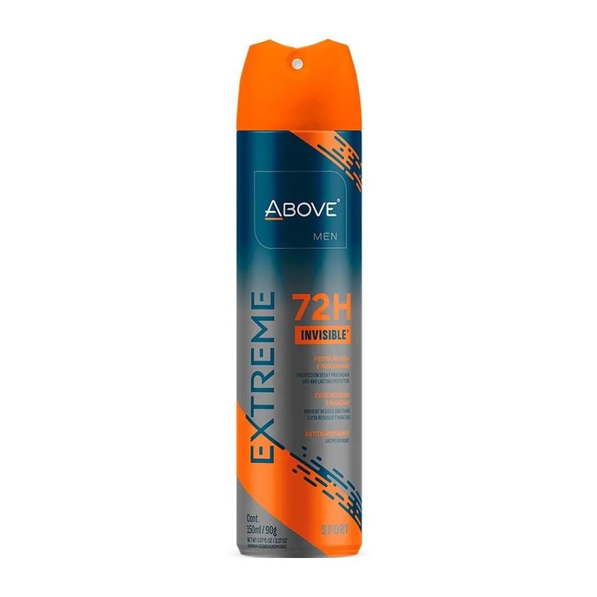 Desodorante Above Aerosol Men Extreme Sport Invisible 150ml/ 90g