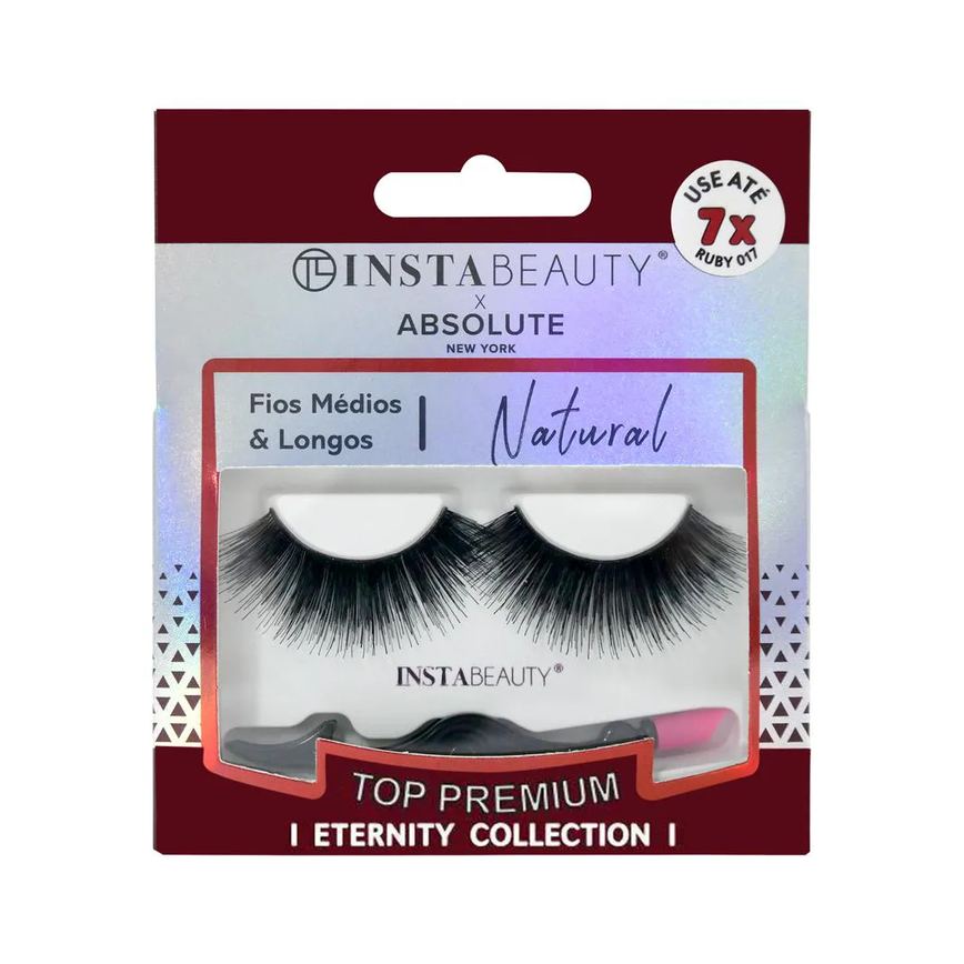 Cílios Postiços Natural Ruby 017 - Absolute New York X Instabeauty