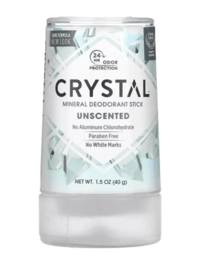 Desodorante Pedra 40g Crystal Livre De Parabenos E Aluminio