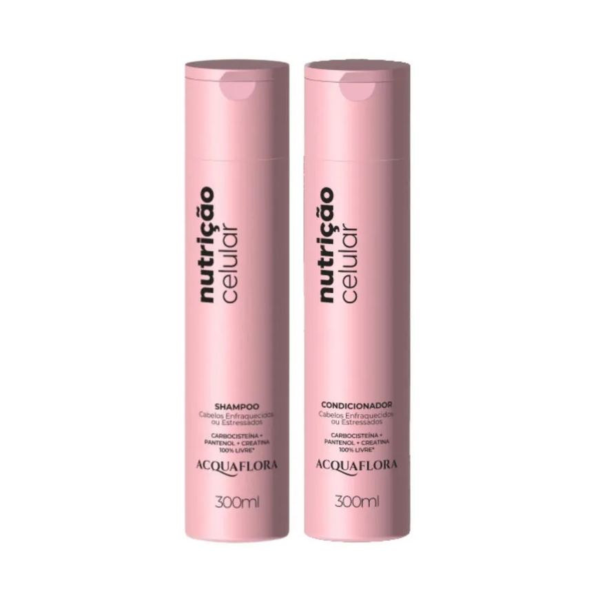 Shampoo + Condicionador Acquaflora Nutrição Celular 300ml