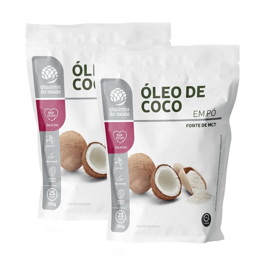 2x Óleo de Coco em Pó Fonte de Mct Alquimia da Saúde 250g
