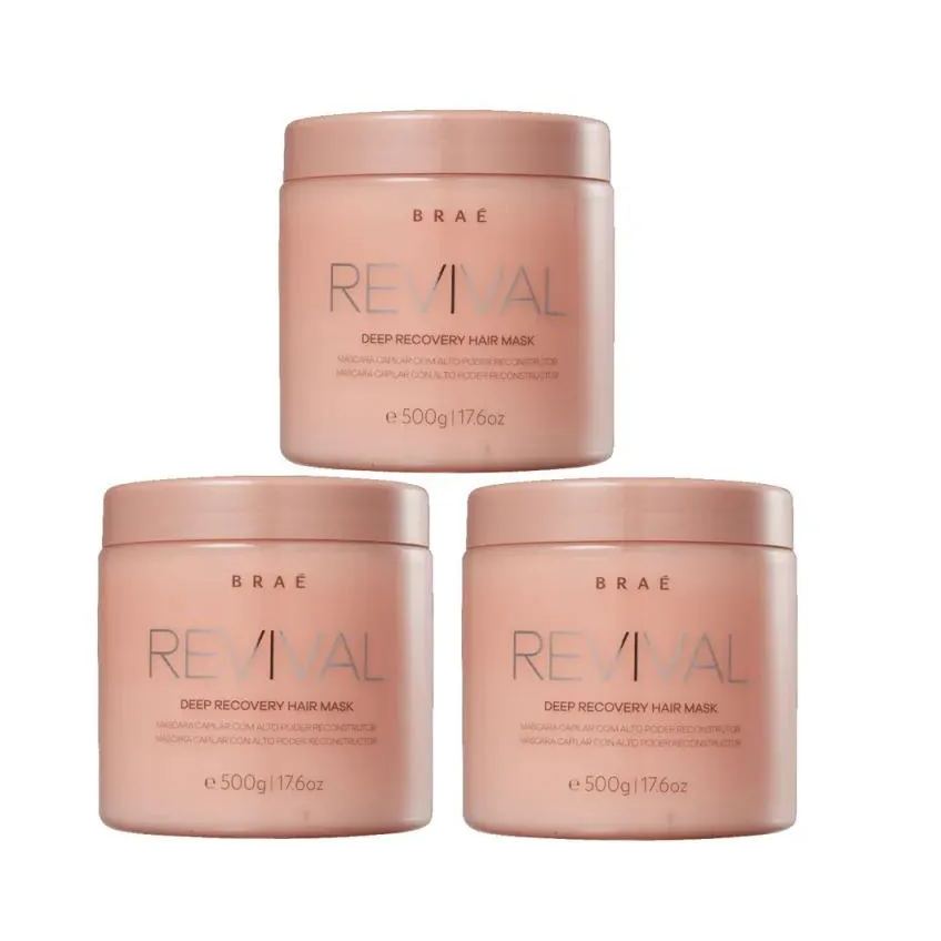 Kit Braé Revival - 3 unidades Máscaras 500g