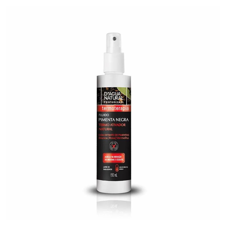 Fluido Massagem D´agua Natural T Pimenta Negra 190ml