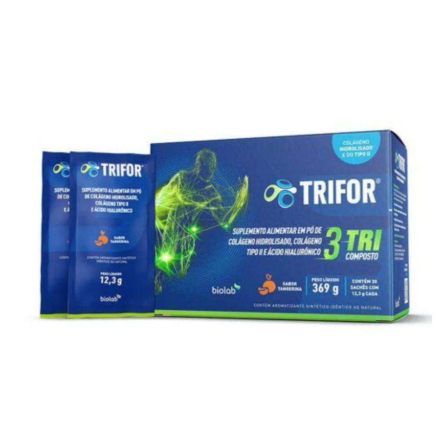 Trifor Suplemento Alimentar Colágeno Tangerina 30 Sach 12,3g