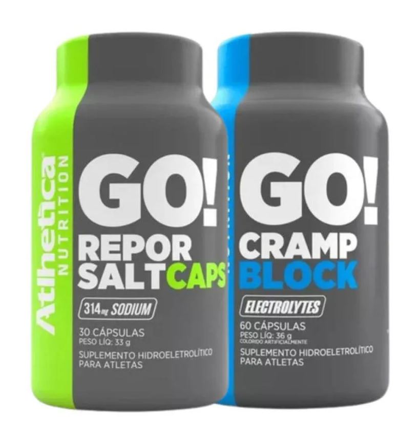 Combo 1 Cramp Block 60 cápsulas + 1 Repor Salt 30 cápsulas