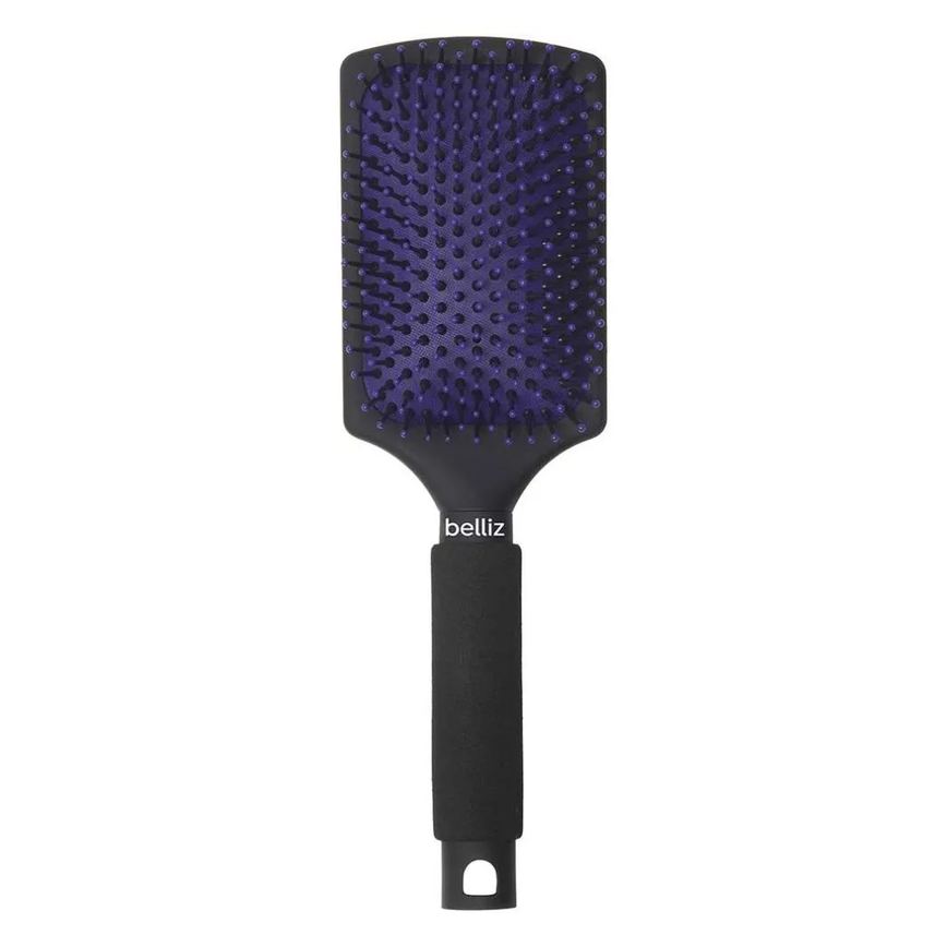 Escova Black Ionizada Raquete Belliz Controle do Frizz