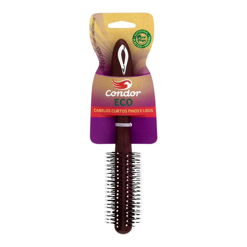 Escova para Cabelo Curto Fino e Liso Condor Eco