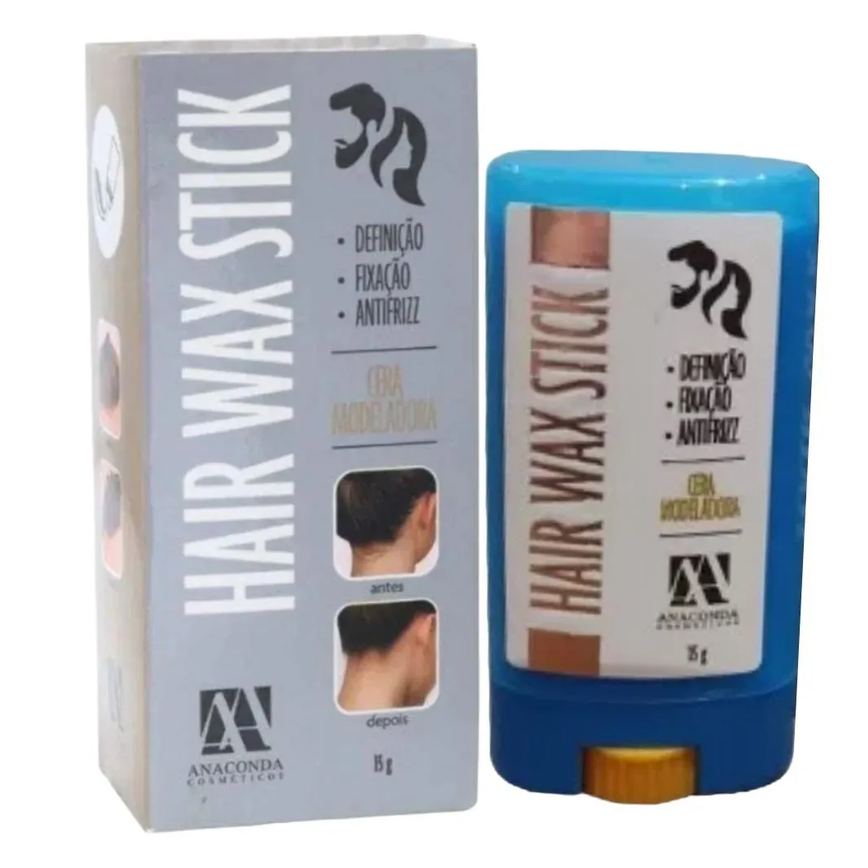 Cera Modeladora Antifrizz 15g Hair Wax Stick Anaconda