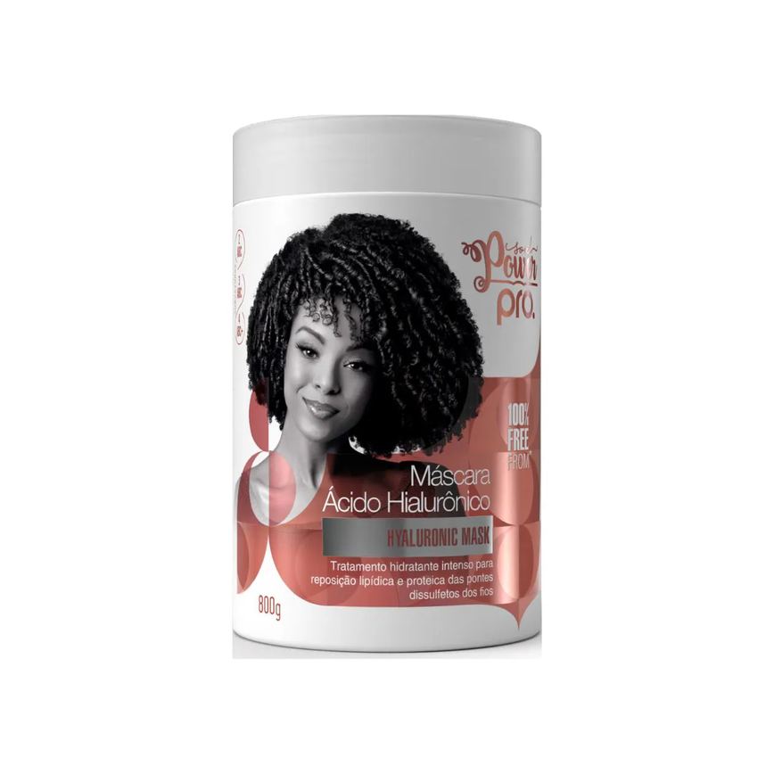 BEAUTYCOLOR MáSCARA COM ÁCIDO HIALURôNICO HIDRA LIPO PROTEICA PARA ONDAS CACHOS E CRESPOS SOUL POWER PRO 800G