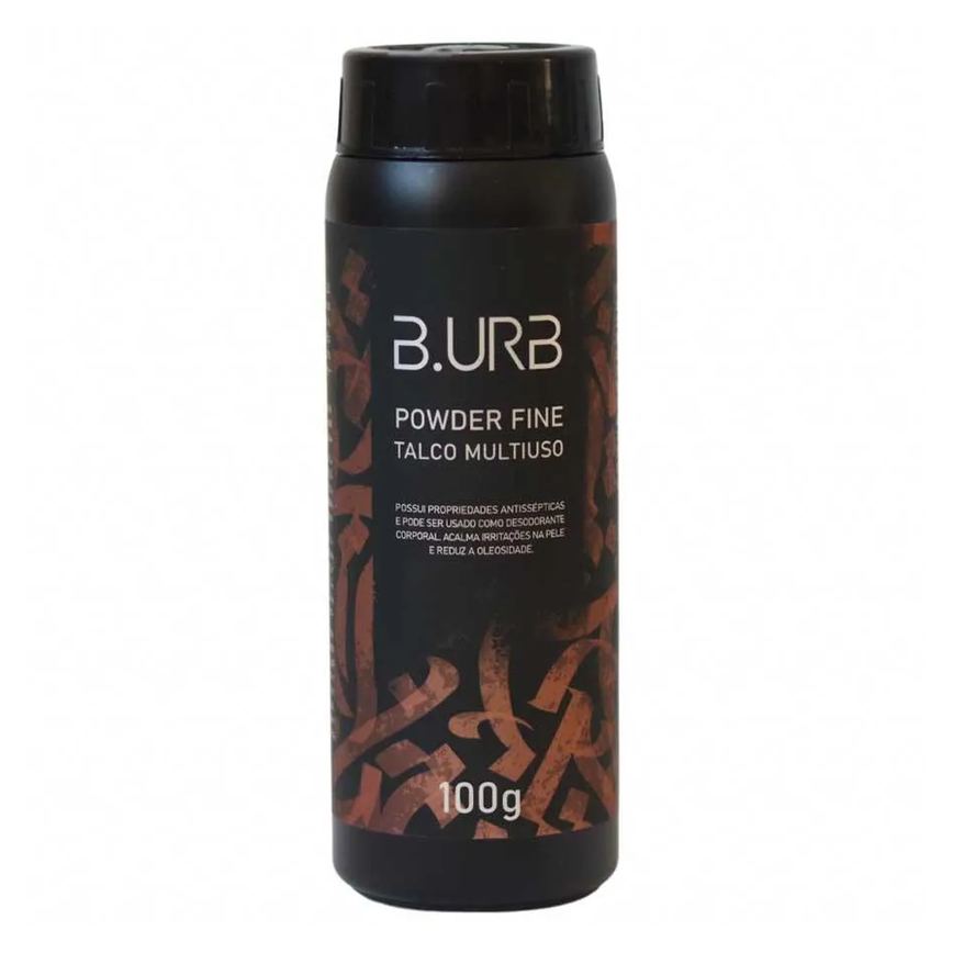 Talco Multiuso Powder Fine Antisséptico Corporal 100g Barba Urbana B.urb