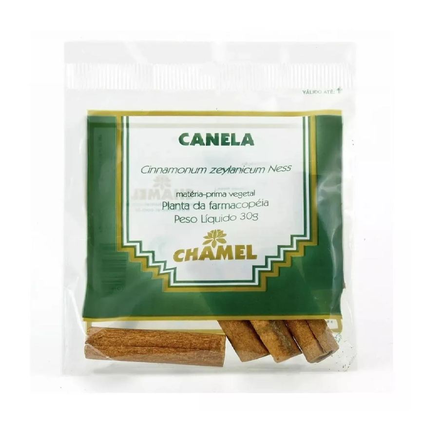 Pacote Canela Rama para Infusão de Chá 30g Chamel