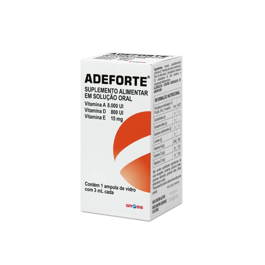 Polivitamínico Adeforte 8.000UI 1 ampola de 3ml