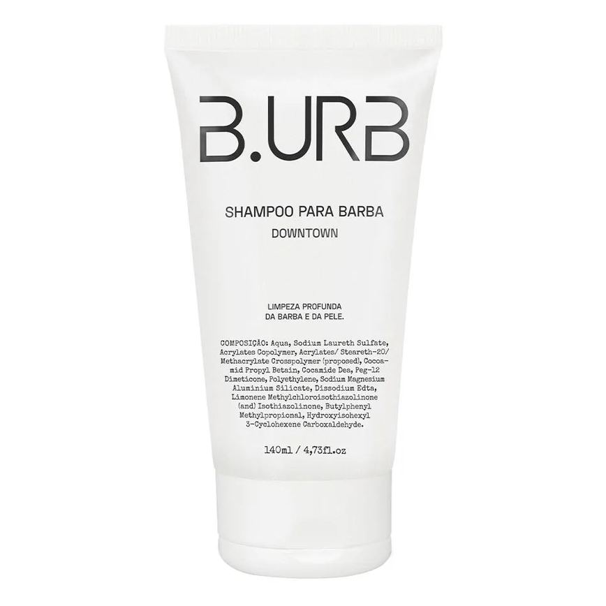Shampoo para Barba Downtown com Microesferas Esfoliantes 140ml Barba Urbana B.urb